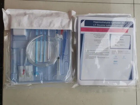 Long Term Hemodialysis Catheter Permanent Blood Purification Products Double Lumen Straight Curved 