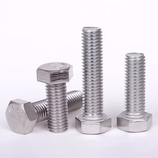 Factory Price A2 A4 Stainless Steel Hexagon Head Bolt