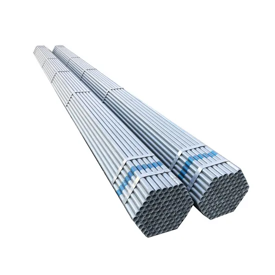 Gi Welded Zinc Coated Round ERW Thread Grooved Galvanized Steel Pipe 