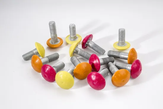 Carbon Steel Hot DIP Galvanized Plastic Round Head Bolts 