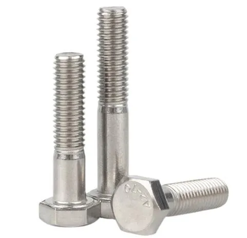 DIN931/DIN933 Stainless Steel 304 316L Fine/Coarse Thread Hex Head Bolts and Nuts 
